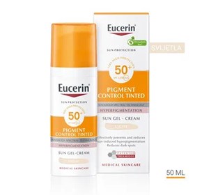 Eucerin sun Pigment control gel krema SPF50+ 50ml svijetla nijansa