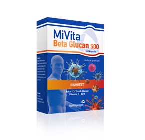 Hamapharm MiVita beta glucan 500 kapsule 40