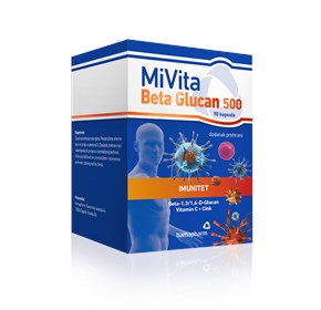 Hamapharm MiVita beta glucan 500 kapsule 90
