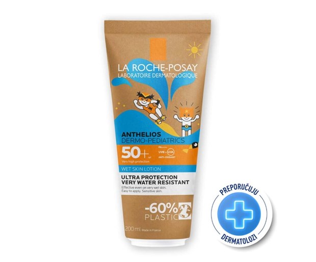 La Roche-Posay Anthelios DP losion za djecu wet skin SPF50+ 200ml